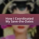 How I Coordinated My Save-the-Dates