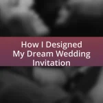 How I Designed My Dream Wedding Invitation