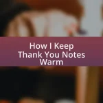 How I Keep Thank You Notes Warm
