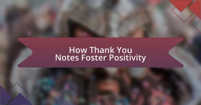 How Thank You Notes Foster Positivity