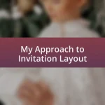 My Approach to Invitation Layout