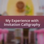 My Experience with Invitation Calligraphy