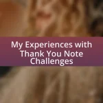 My Experiences with Thank You Note Challenges